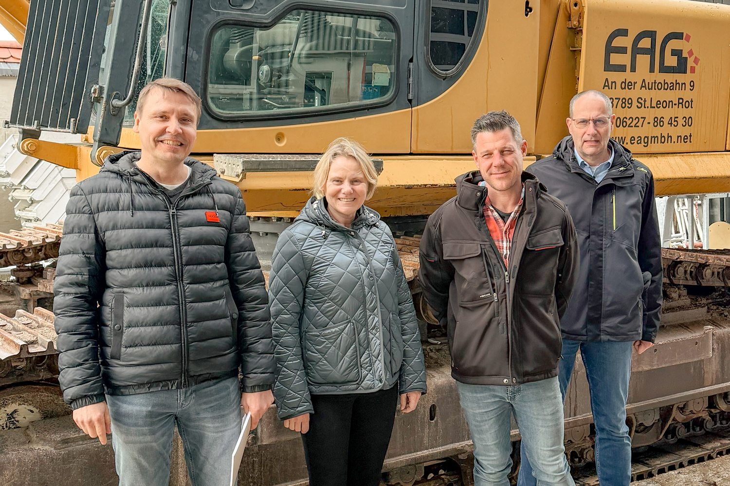 V.l.: Udo Back, Christiane Staab MdL, Tobias Merx und Achim Schell. (Foto: Juliana Sauer)