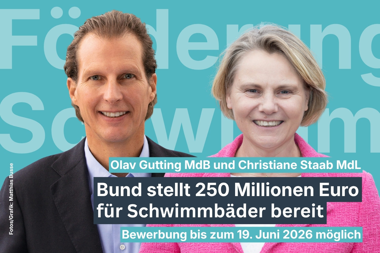 Olav Gutting MdB und Christiane Staab MdL (Foto/Grafik: Busse)